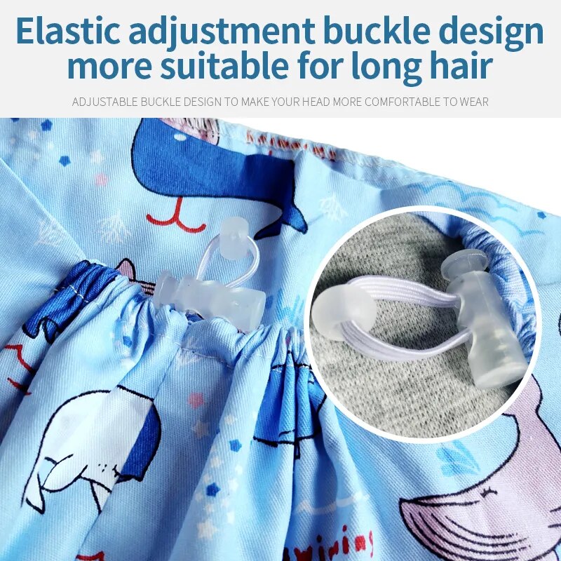 New Cotton Scrub Cap Pet Grooming Work Hat with Elastic Buckle Printing Frosted Laboratory Work Accessories Unisex Nursing Cap