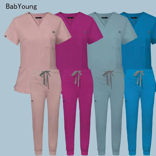 Wholesale Operating Room Medical Uniform Scrubs Hospital Working Scrubs Set Medical Supplies Nurse Dental Surgery Suit Workwear