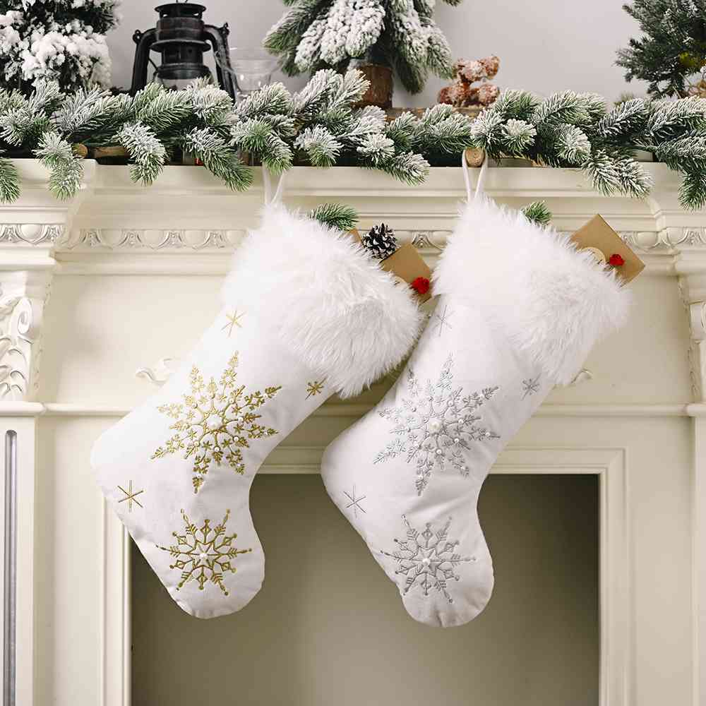 Snowflake Christmas Stocking