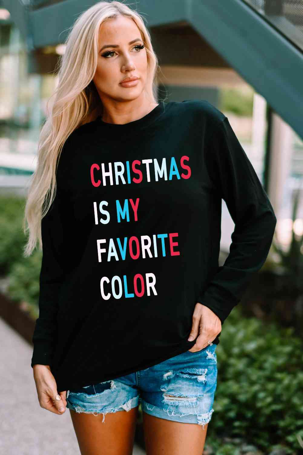 CHRISTMAS IS MY FAVORITE COLOR Graphic T-Shirt